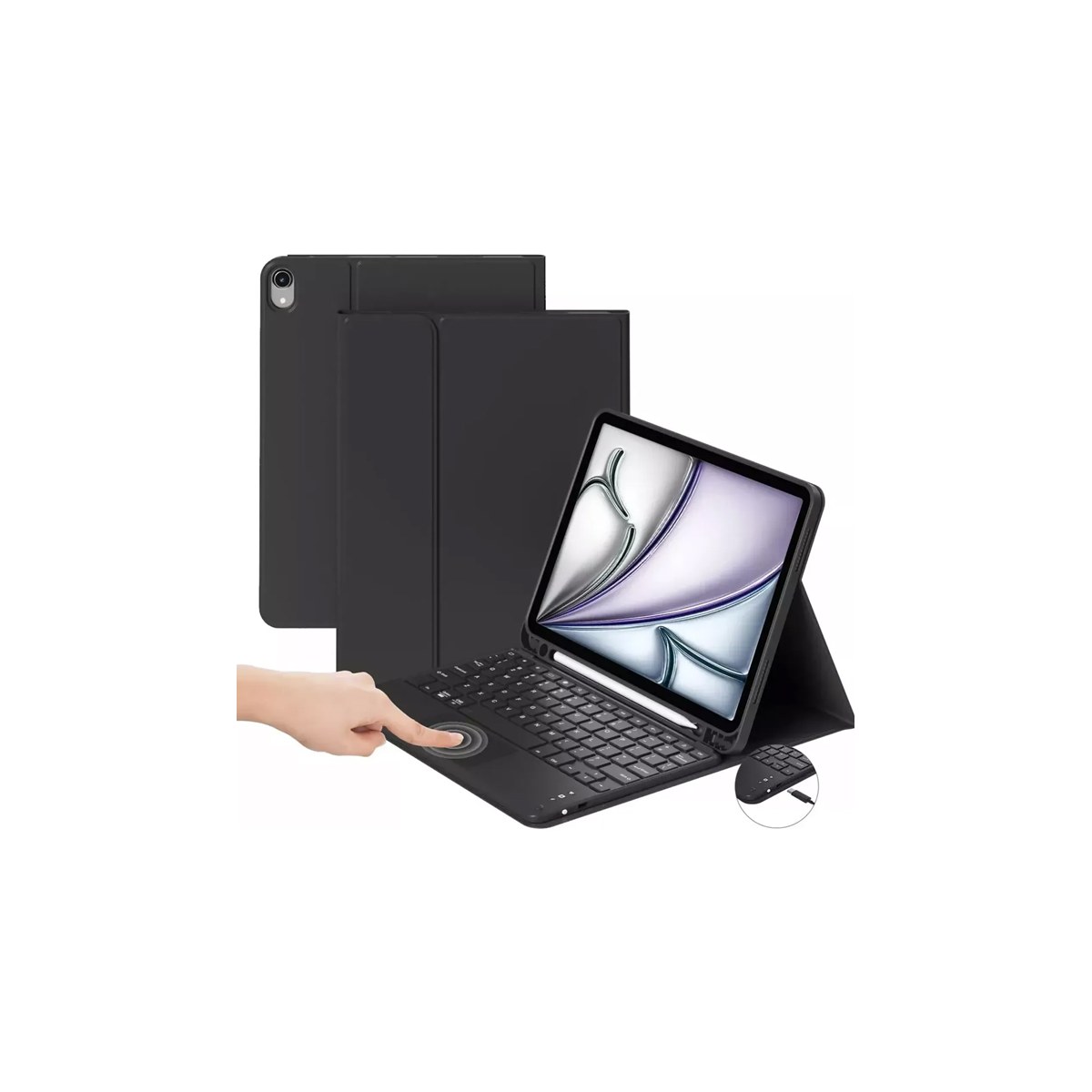 Teclado con funda para tablet